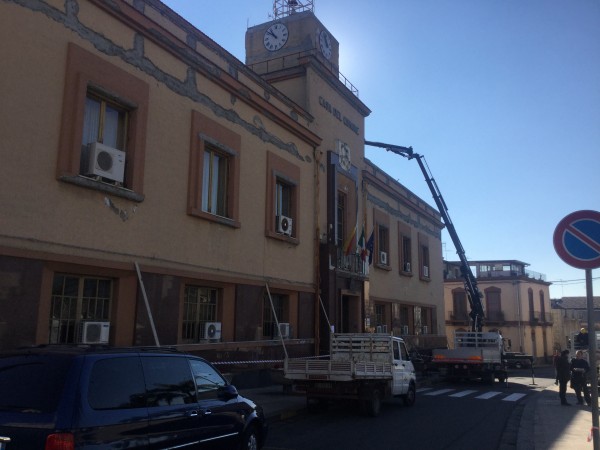 Interventi messa in sicurezza post maltempo edifici pubblici Mascali