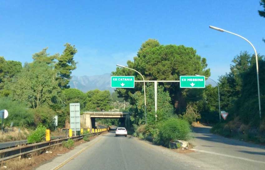 Autostrada A18: lavori in corso nella tratta Fiumefreddo-Acireale