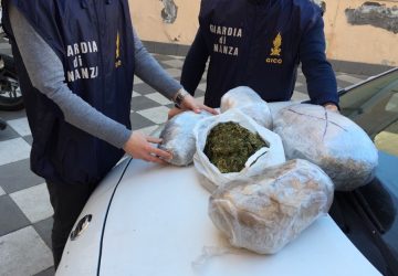 Militello Val di Catania, sequestrati 6 kg di marijuana: un arresto