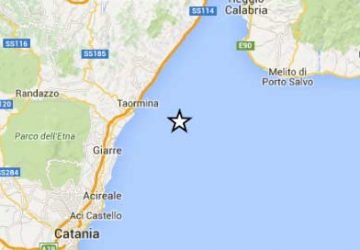 Terremoto, 5 scosse al largo di Giardini Naxos e Taormina
