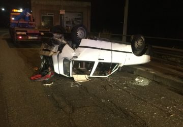 Giarre, S.Maria la Strada: trovata auto ribaltata VIDEO