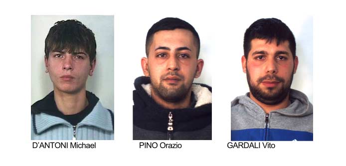 Catania, sorpresi con 16 kg droga e tre pistole. Tre arresti