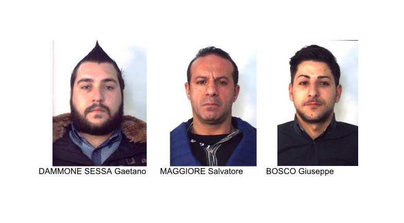 Catania, beccati con mezzo chilo di hashish. Quattro arresti