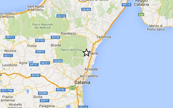 Lieve scossa di terremoto: epicentro tra Zafferana e S. Venerina
