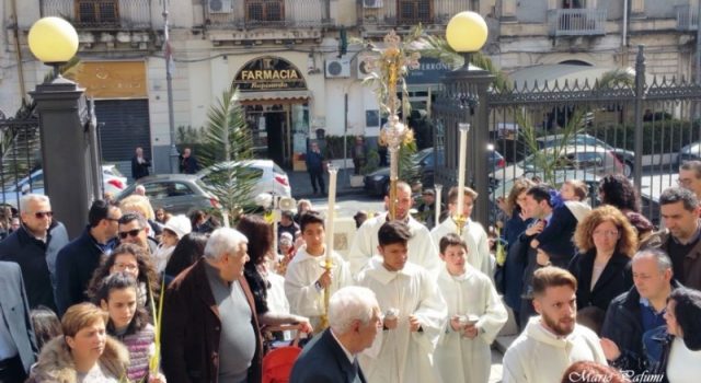 Giarre, nello splendore del Duomo la prima domenica delle palme dopo la riapertura FOTOGALLERY
