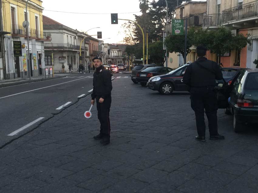 Mascali, ordinanza di aggravamento per un 31 catanese che aveva minacciato i carabinieri