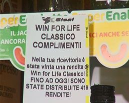 Baciato dalla Dea bendata: vince 3 mila euro al mese per 20 anni giocando a &ldquo;Win for life&rdquo;