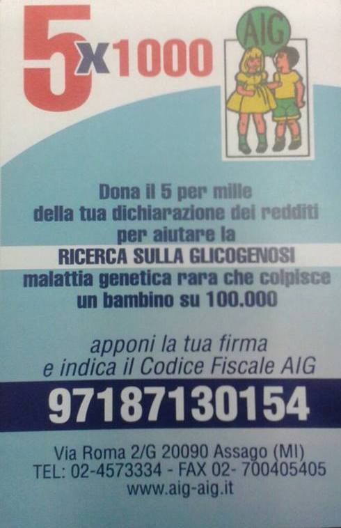 Solidarietà: Glicogenosi o Malattia di Pompe. Domenica 17 raccolta fondi a Catania