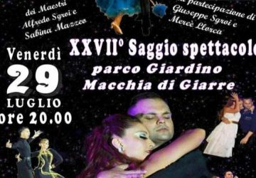 Giarre: stasera al Parco Giardino di Macchia spettacolo di danza