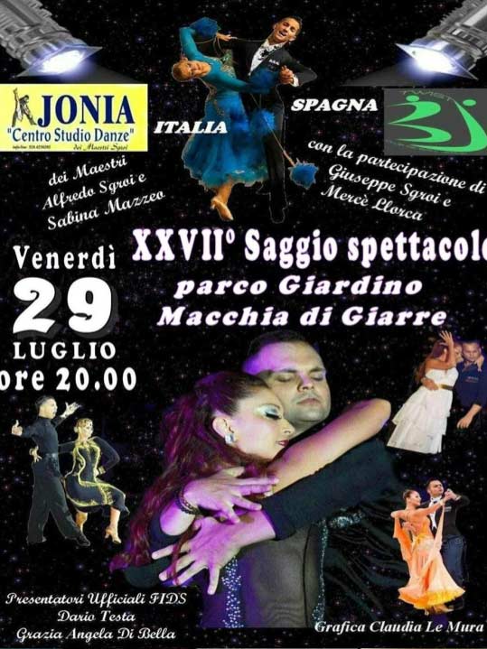 Giarre: stasera al Parco Giardino di Macchia spettacolo di danza