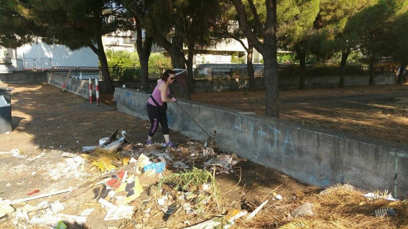 “PuliAmo Giarre” bonifica via Gramsci