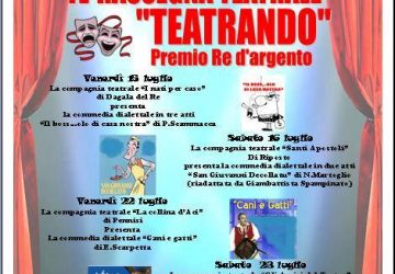S. Venerina: al via la IV Rassegna teatrale &ldquo;Teatrando &ndash; premio Re d&rsquo;argento&rdquo;