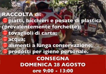 Raccolta pro vittime del terremoto Centro Italia: gli appuntamenti nella zona jonica con Croce Rossa