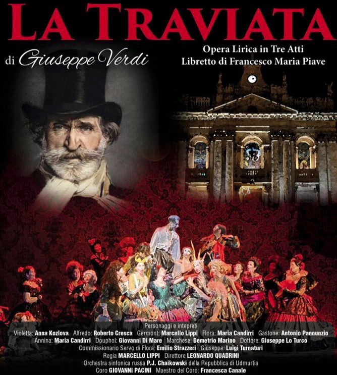 Riposto, il 19 agosto in piazza S.Pietro La Traviata di Verdi