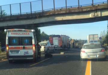 A18 grave incidente prima dello svincolo di Giarre