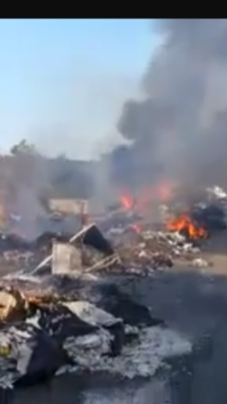 Trepunti a fuoco rifiuti prolungamento via San Matteo