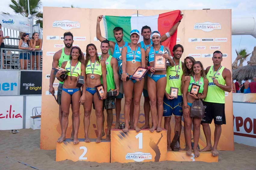 Catania: assegnati gli scudetti di beach volley