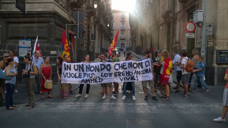 Catania: presidio USB per Ahmed nei pressi della prefettura