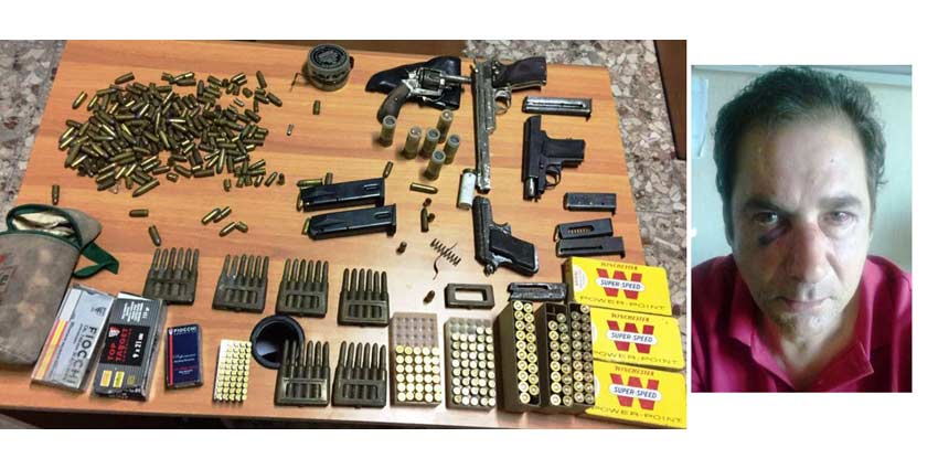 Spara per il posto auto: Arrestato. In casa nascondeva un mini arsenale