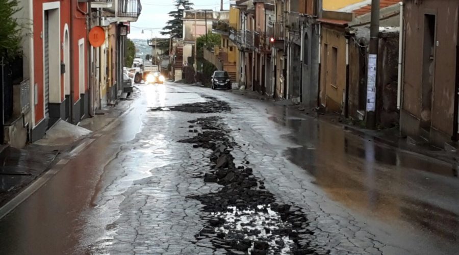 Piedimonte: primi danni del maltempo