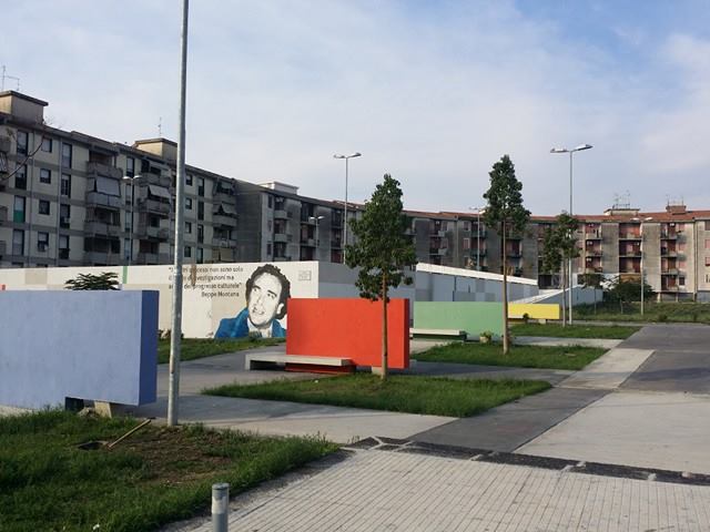 Catania: piazza Beppe Montana nuovamente vandalizzata