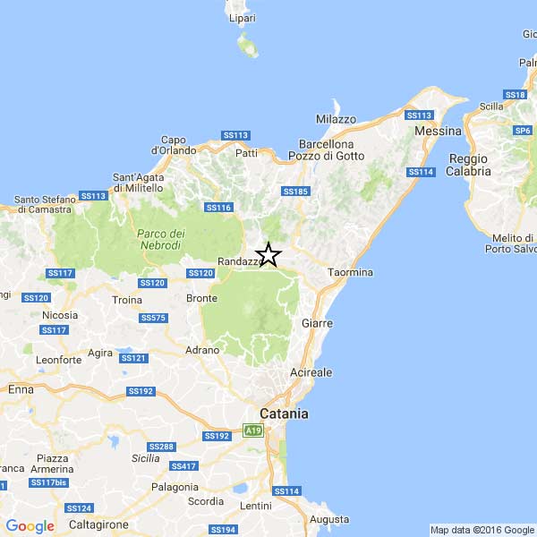 Terremoto: due scosse con epicentro tra Mojo Alcantara e Malvagna