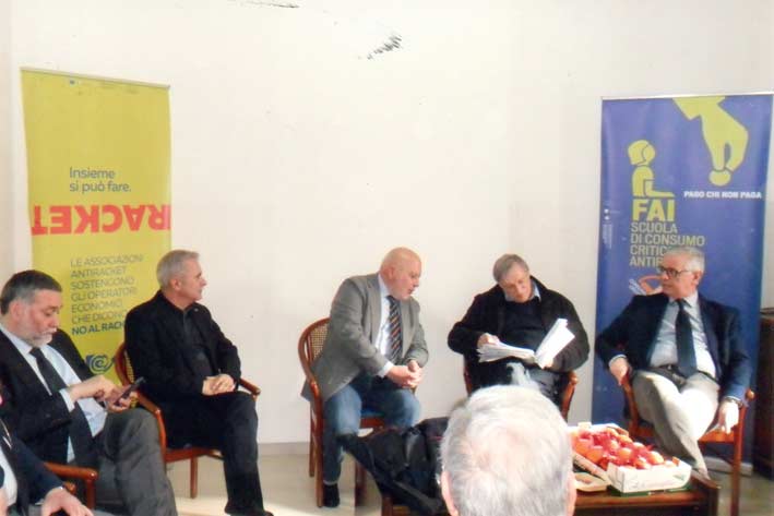 L’associazione acese “Rosario Livatino” a Patti ad un incontro antiracket