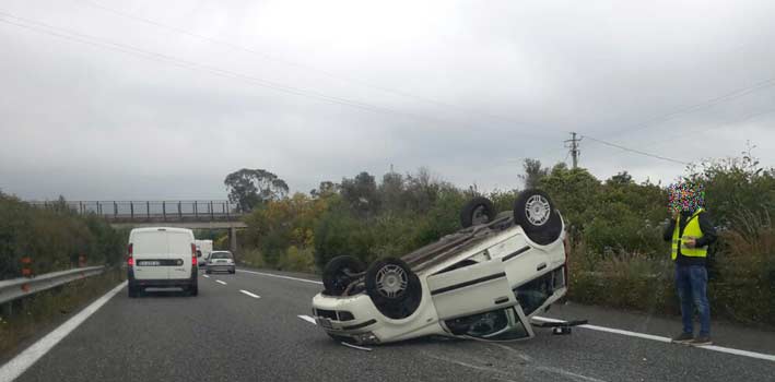 Autostrada A18: incidente tra gli svincoli di Acireale e Giarre