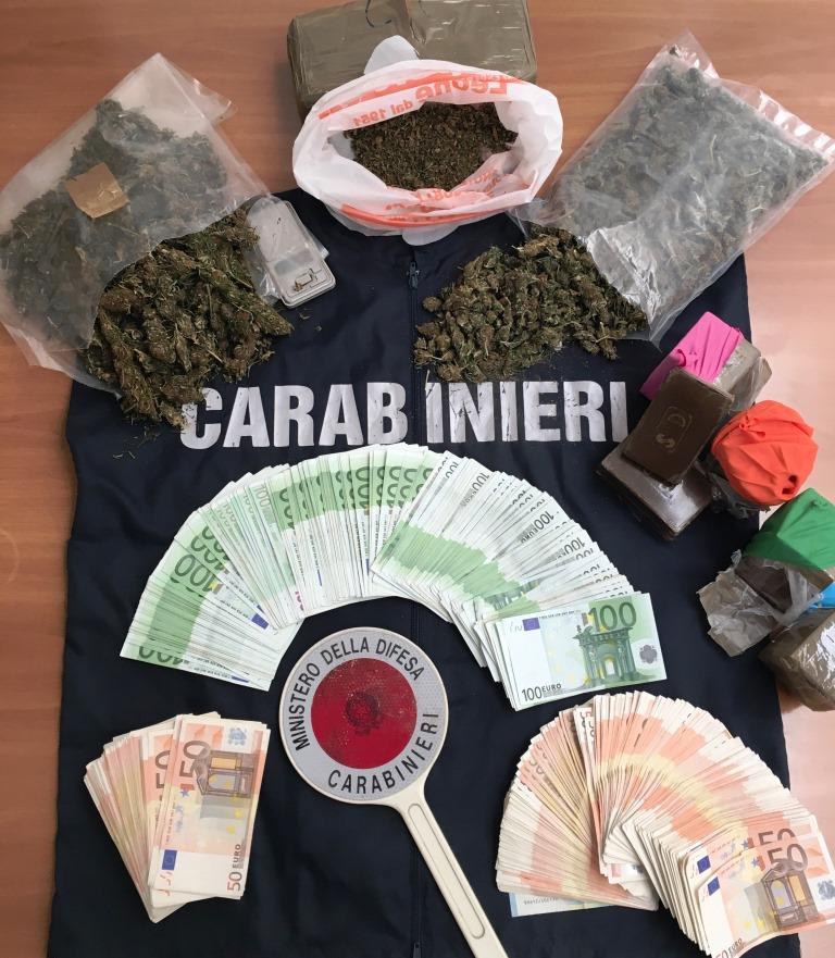 L’autosalone come copertura per nascondere la droga: titolare in manette. Sequestrati 3 kg di droga e 46.000 euro in contanti