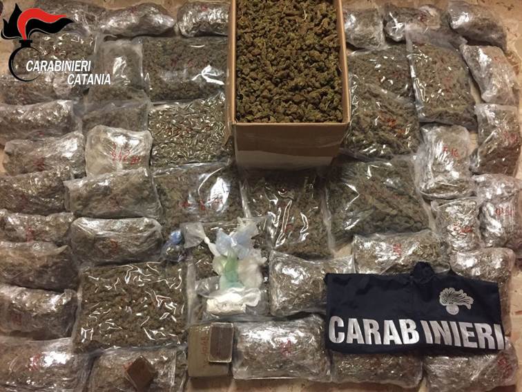 Catania, operazione antidroga a San Cristoforo: sequestrata droga per mezzo milione di euro. Un arresto.