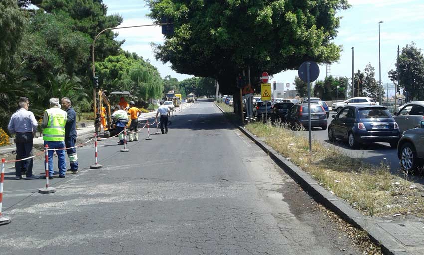Catania: fuga di gas sulla circonvallazione, traffico in tilt. Allarme rientrato ma resta la paura