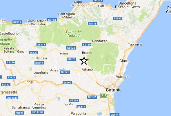 Terremoto, sciame sismico tra Adrano e Biancavilla