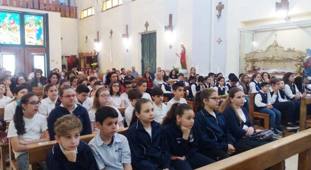 Mascali, lectio magistralis del vescovo Raspanti nella chiesa di San Giuseppe a Carrabba