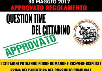 Sant&rsquo;Angelo di Brolo, uno dei primi Comuni della provincia di Messina ad approvare il &lsquo;&rsquo;Question Time del Cittadino&rsquo;&rsquo;