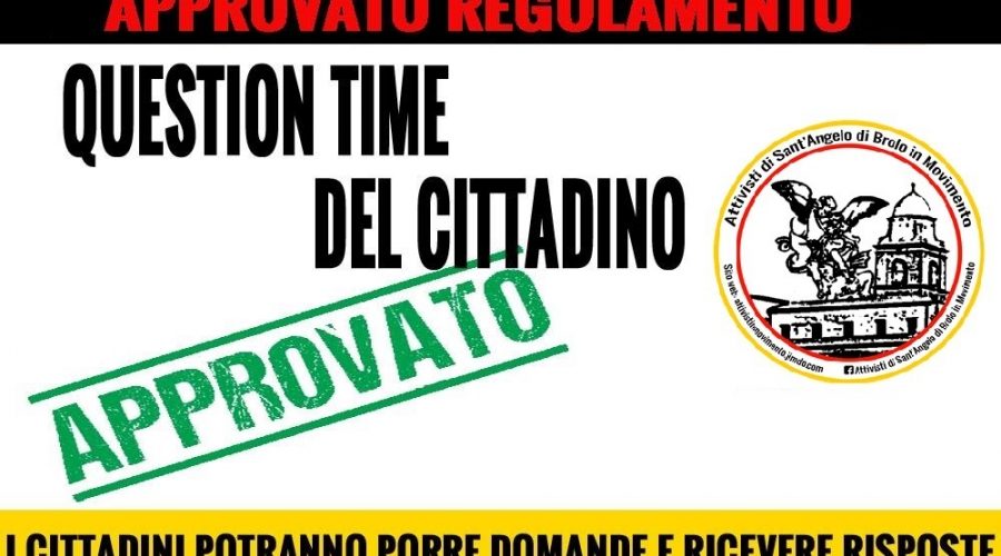 Sant’Angelo di Brolo, uno dei primi Comuni della provincia di Messina ad approvare il ‘’Question Time del Cittadino’’