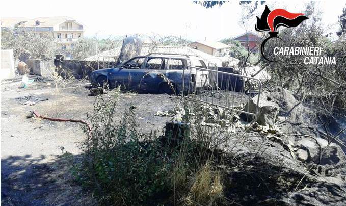 Incendia l’area condominiale e le campagne limitrofe: arrestato piromane a Mascalucia