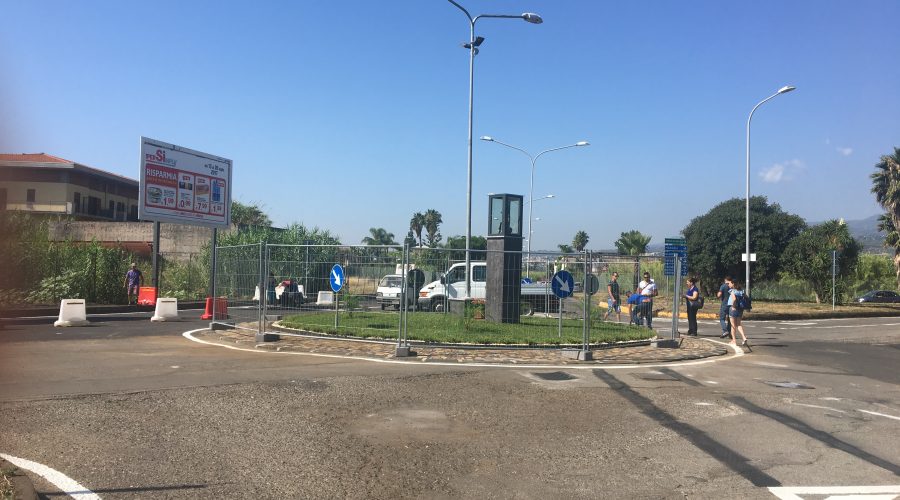 Mascali, inaugurata la rotatoria in ricordo di Paolo Spina VIDEO