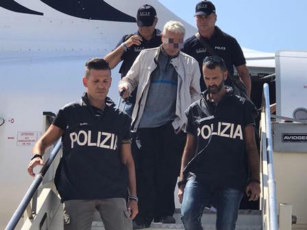 Estradato in Italia Francesco Corallo, arrivato ieri a Fiumicino