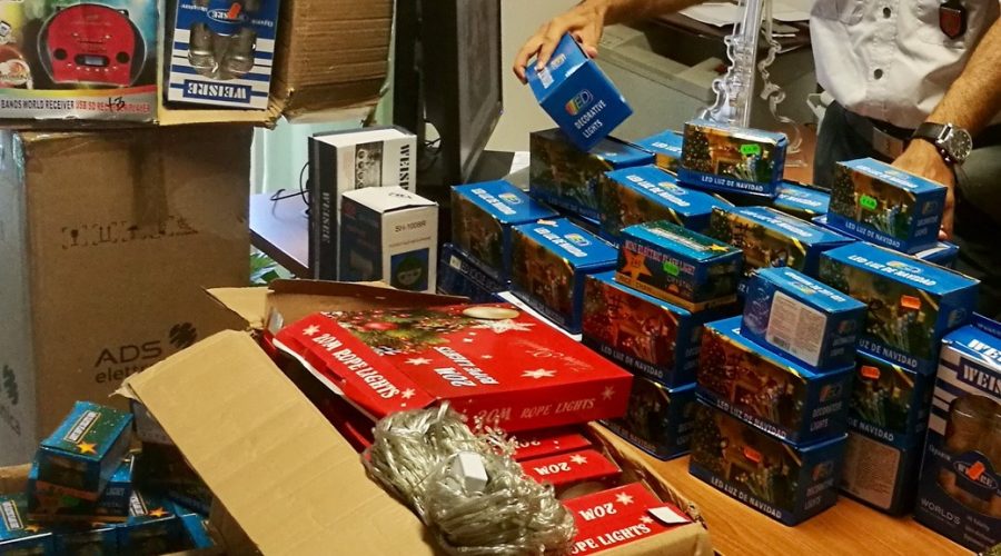 Pedara, sequestrati in un negozio 300.000 prodotti elettrici illegali