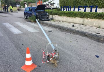 Riposto: incidente in via Scrofina. Due feriti