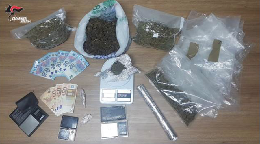 Giardini Naxos: giarrese beccato con 1,5 kg di marijuana. Arrestato