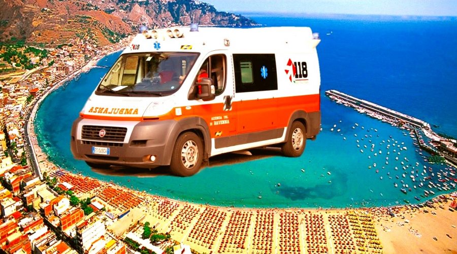 Giardini Naxos: anziano turista tedesco cardiopatico salvato dal “118” di Taormina