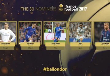 Pallone d'oro: solo due italiani nei trenta finalisti