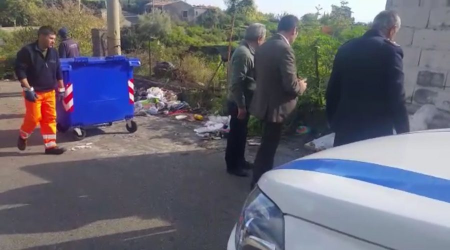 Mascali, nuovo blitz del sindaco contro le micro discariche