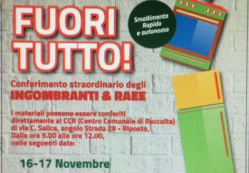A Riposto parte "Fuori Tutto", raccolta straordinaria di ingombranti