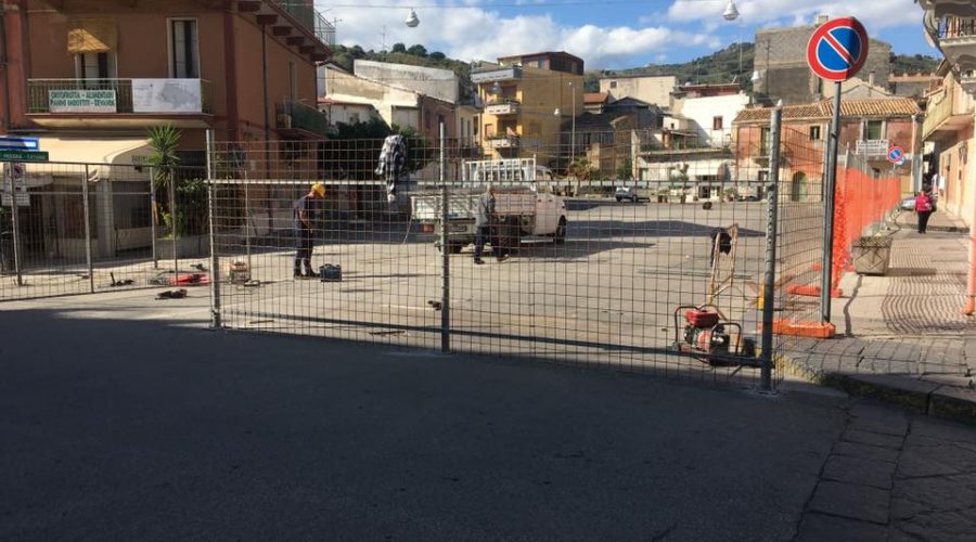 Calatabiano, partiti i lavori in piazza del Mercato