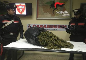 Giarre, nuovo colpo dei carabinieri: sequestrati 5 chili di marijuana