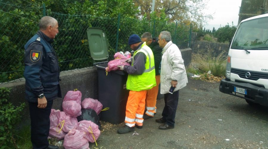 Mascali,  raccolta differenziata nuovi controlli serrati nel fine settimana