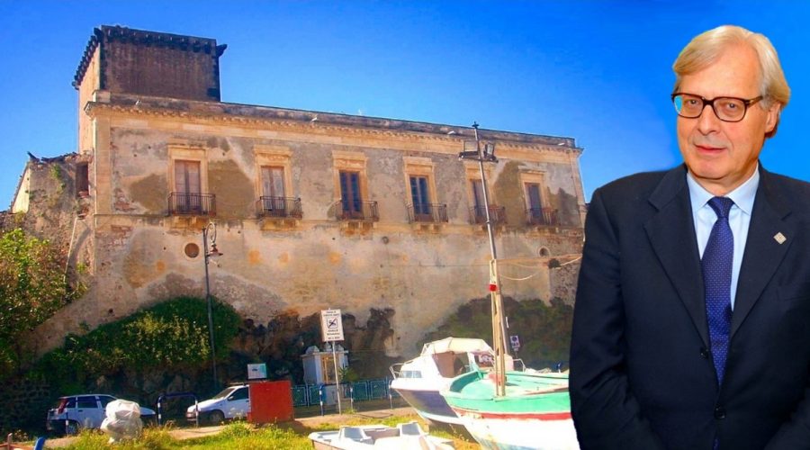 Giardini Naxos: Vittorio Sgarbi in Sicilia comincia dal Castello di Schisò