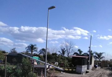 Calatabiano iniziati i lavoori di messa in opera di pali per la pubblica illuminazione